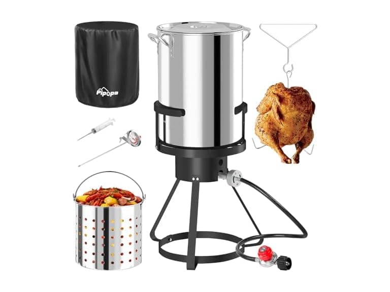 30QT Stainless Steel Turkey Fryer | Boiler - Image 1