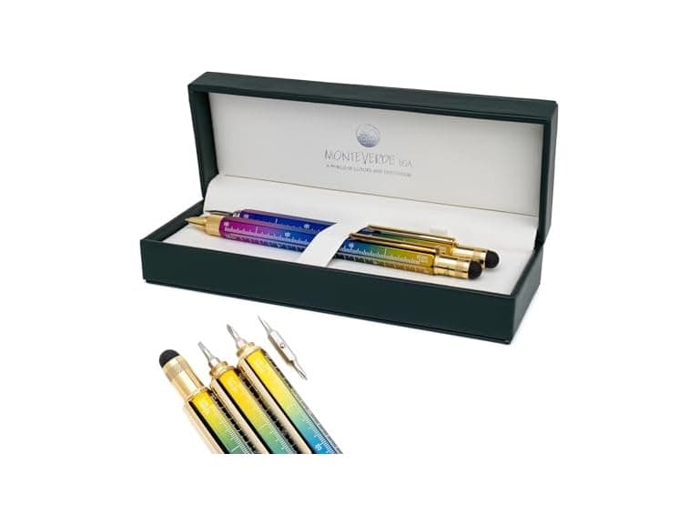 Monteverde USA Tool Pen Set – Rainbow Fountain Pen Set - Image 1
