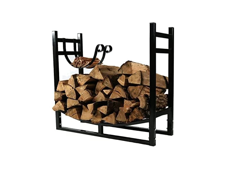 Firewood Rack with Kindling Holder - Image 1
