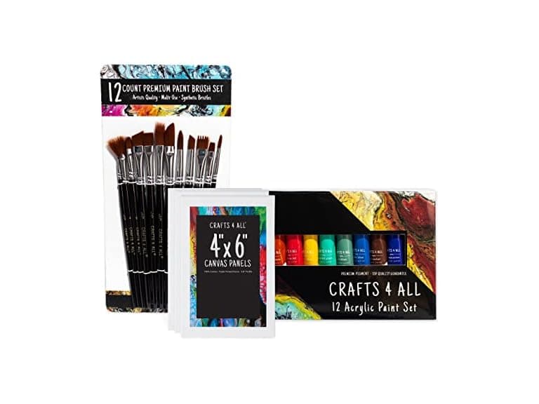 28 Piece Acrylic Paint Set Kit (2 Pack) - Image 1