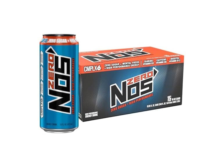 15PK NOS Zero Sugar: High Performance Energy Drink - Image 1