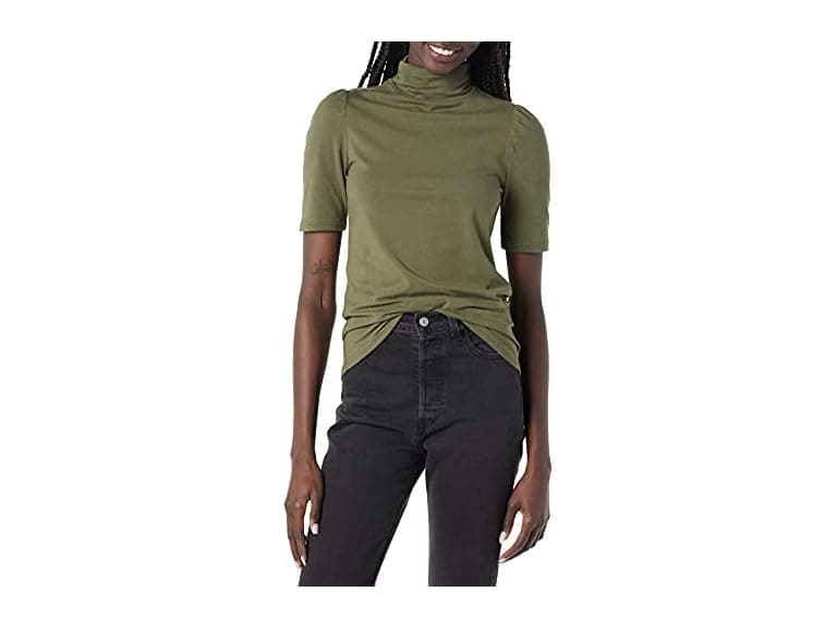 Amazon Essentials Women Cotton Modal Turtleneck - Image 1