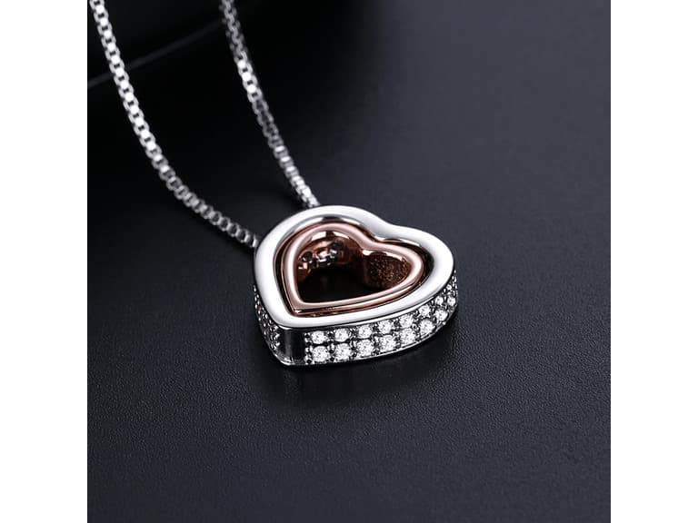 Double Heart Necklace - Image 1