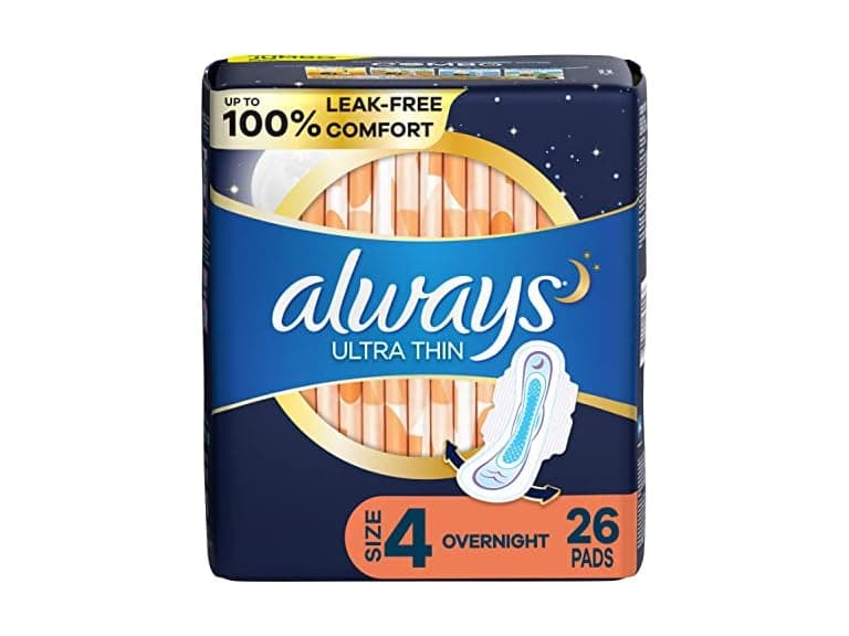 26 CT Always Ultra Thin Pads for Women, Size 4 - Image 1