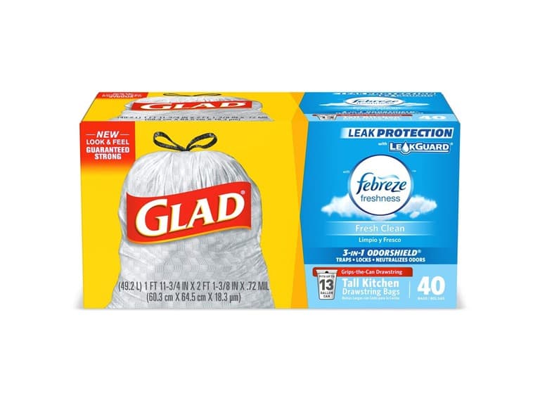 Glad ForceFlex Kitchen Bags 13G 40ct - Image 1