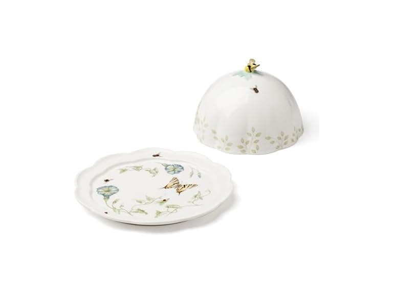 Lenox Home And Kitchen, Butterfly Meadow Beehive Covered Butter Dish - Image 1