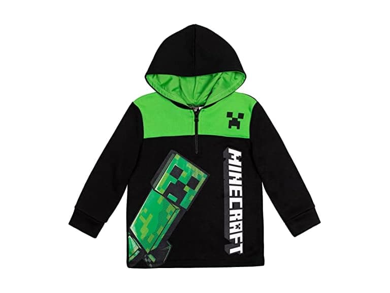 Minecraft Boys (7-8) Half Zip Hoodie - Image 1