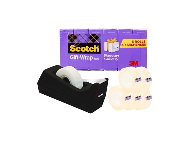 Scotch Gift Wrap Tape 6 Rolls + Disp - Image 1