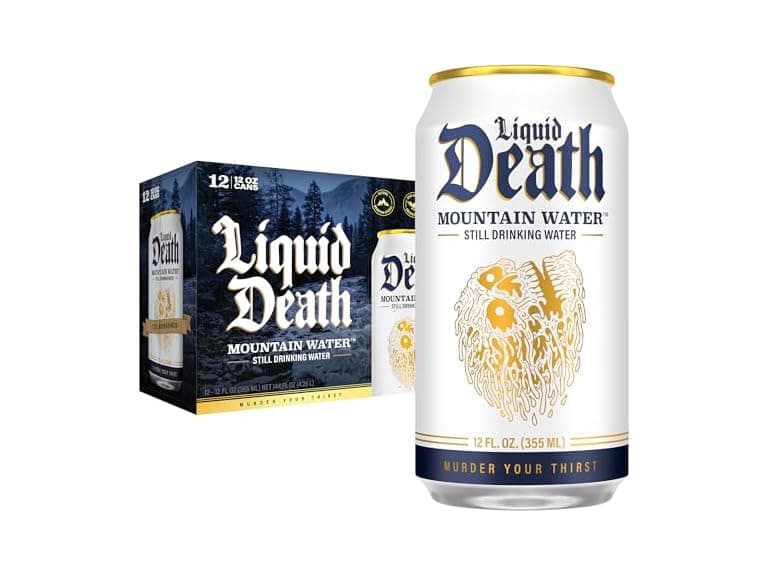 12PK Liquid Death Still Mountain Water, 12 oz - Image 1
