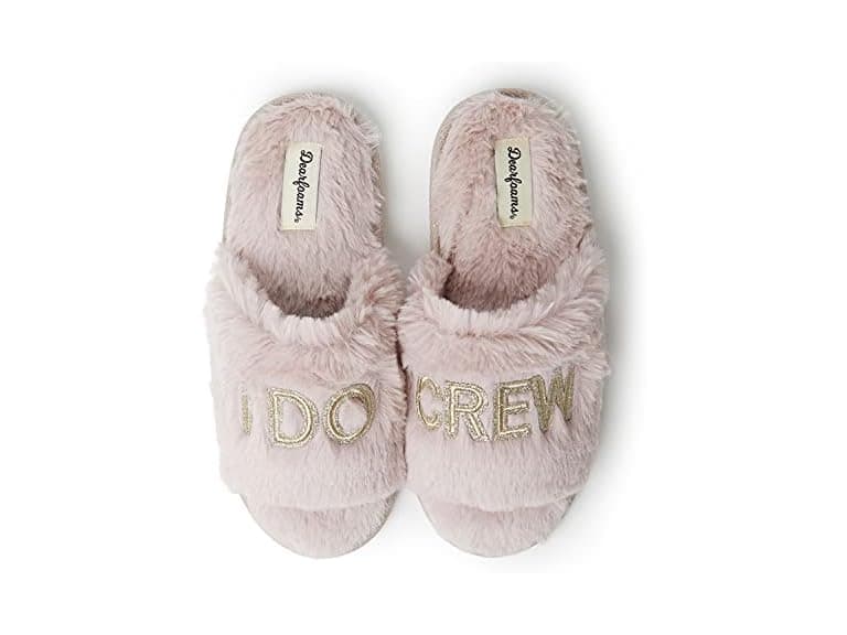 Dearfoams Bride & Bridesmaid Slippers- Medium - Image 1