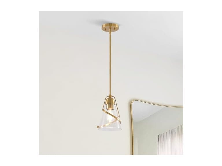 Parrot Uncle Modern Gold Pendant Light, 7" - Image 1