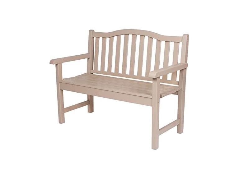 Shine Company 4212 Belfort II Wooden Patio Bench - Image 1