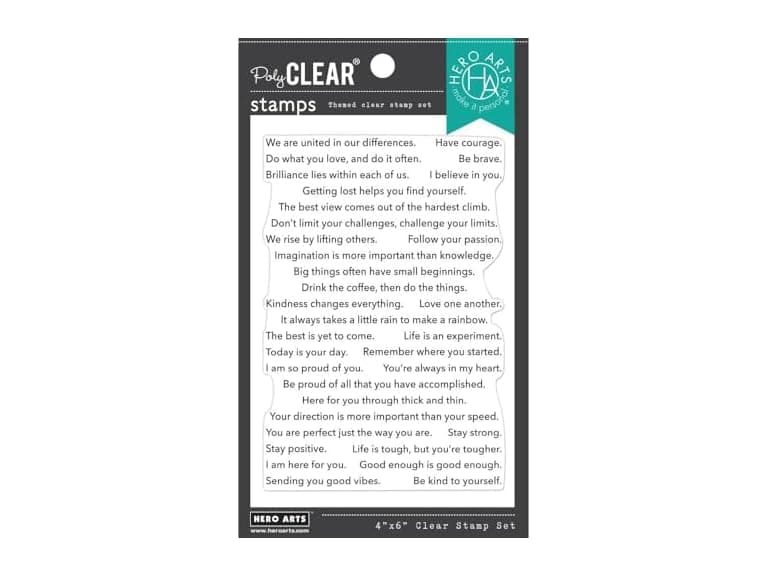 Hero Arts Encouragement Sentiment Strips - Image 1