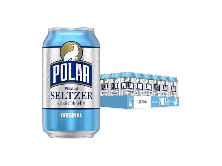 18PK Polar Seltzer Water Original, 12 fl oz - Image 1