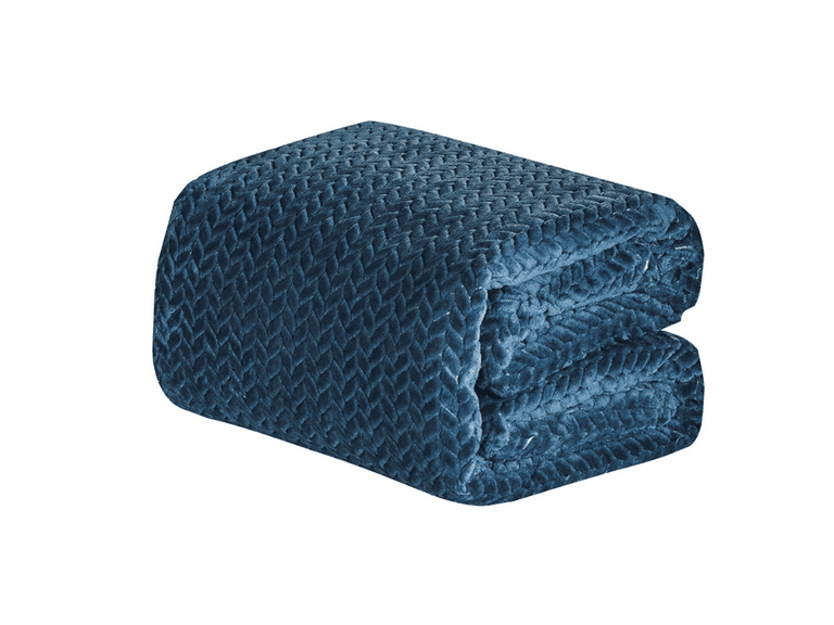 Extra Heavy Chevron Braided Throw - Image 1