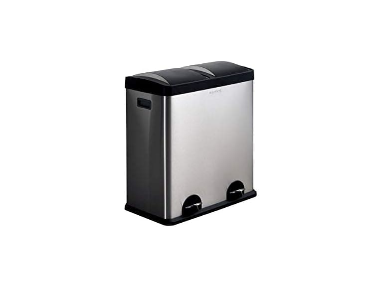 Step N' Sort The 16 Gal. 2-Compartment SS Trash Bin - Image 1
