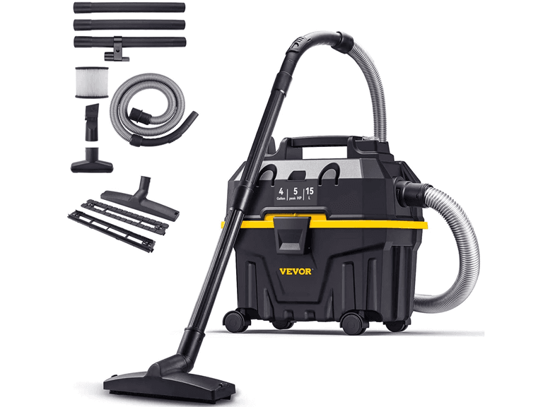 VEVOR Wet and Dry Shop Vac, 4 Gallon, 5 Peak HP - Image 1