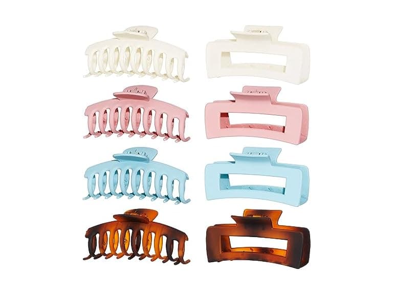 Nicole Miller 8 Pack Large Claw Clips - Image 1