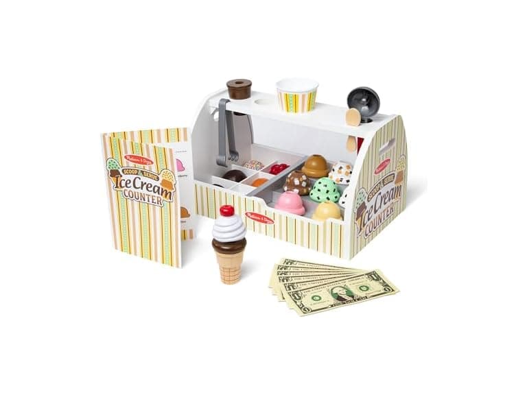 Scoop & Serve Wooden Ice Cream Counter - Image 1