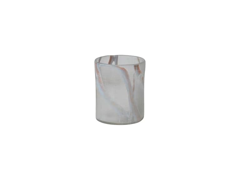 Creative Co-Op Textured Art Glass Vase, Multicolor Finish - Image 1
