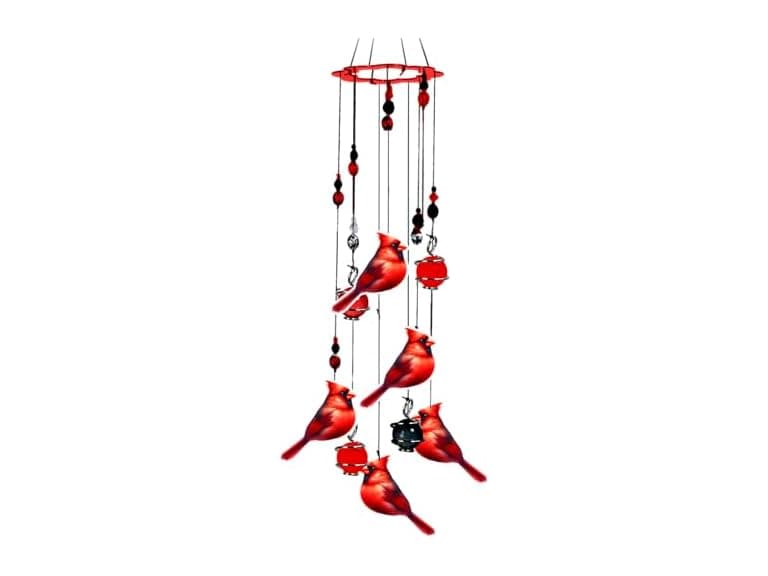 Spoontiques Cardinals Wind Chime Red - Image 1
