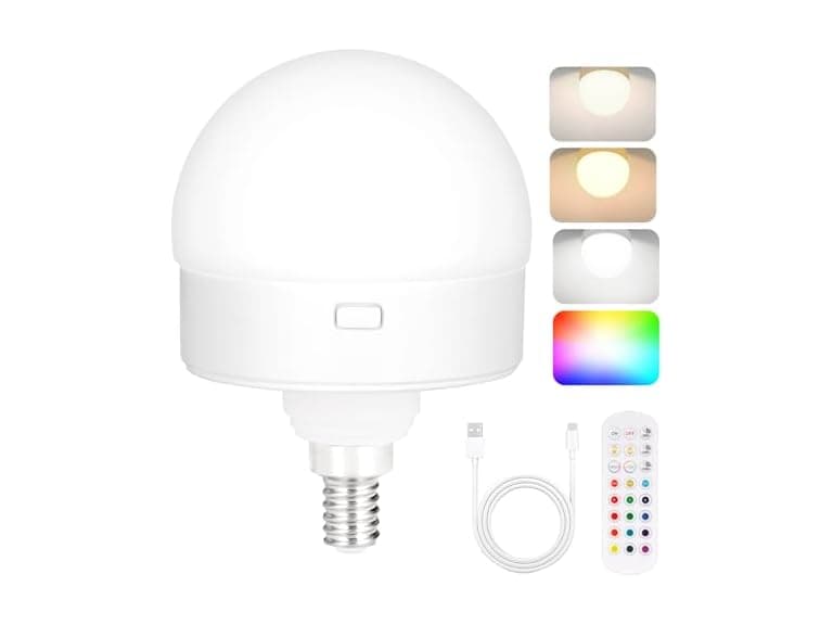 Yochoice Rechargeable Battery Operated Light Bulb - Image 1