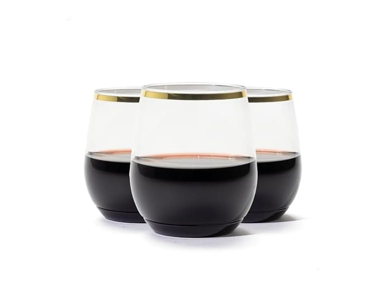TOSSWARE POP Gold Rim 14oz Vino SET OF 48 - Image 1