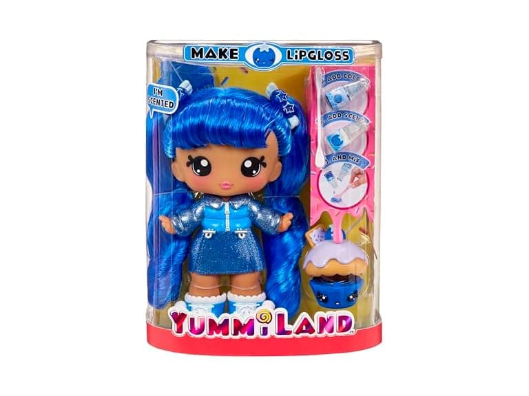 Yummiland Large Doll + Lipgloss Pet- Rory Blueberry - Image 1