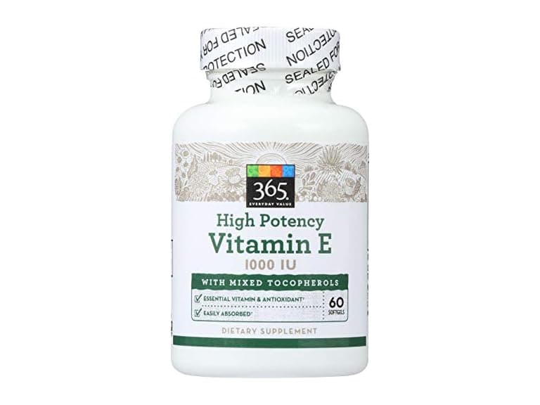(60 Ct) 365 Everyday Value, High Potency Vitamin E - Image 1
