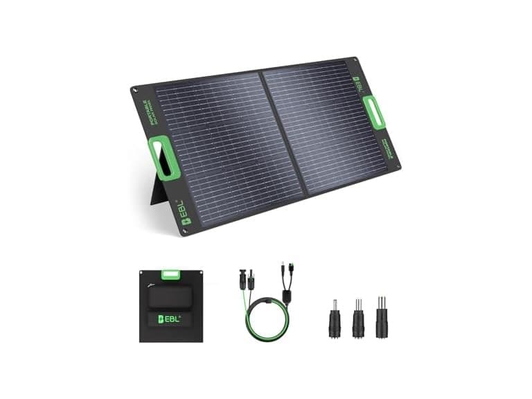 EBL 100W Portable Solar Panel - Image 1