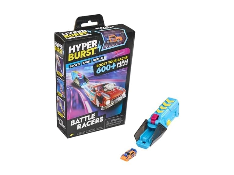 Hyper Burst Battle Racers Orange Storm Car & Launcher - Image 1