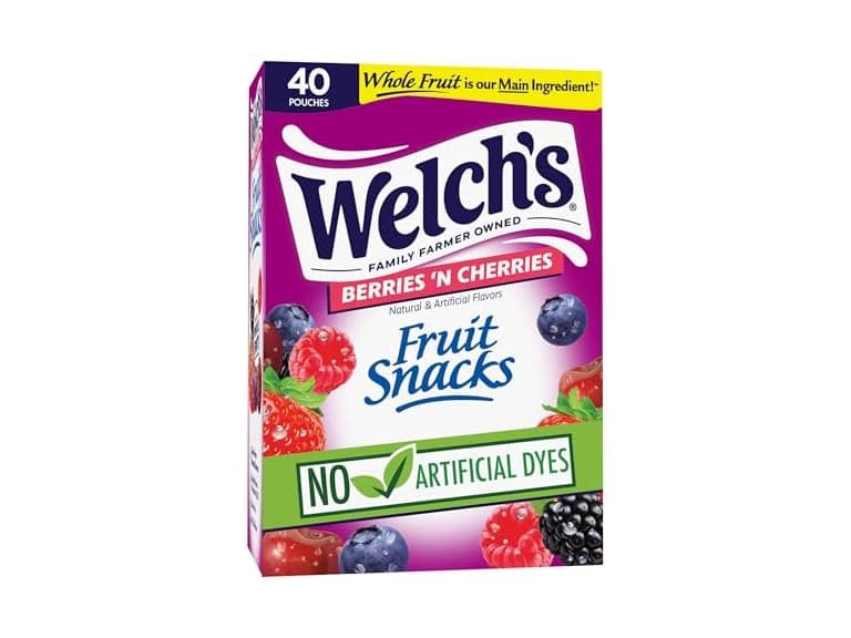 40PK Welch's Fruit Snacks, Berries 'N Cherries - Image 1