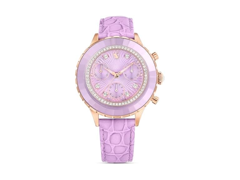 Swarovski Octea Chrono Watch Purple - Image 1