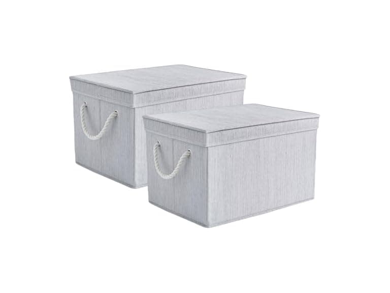 Sukkiri 2-Pack Foldable Storage Bins Gray - Image 1
