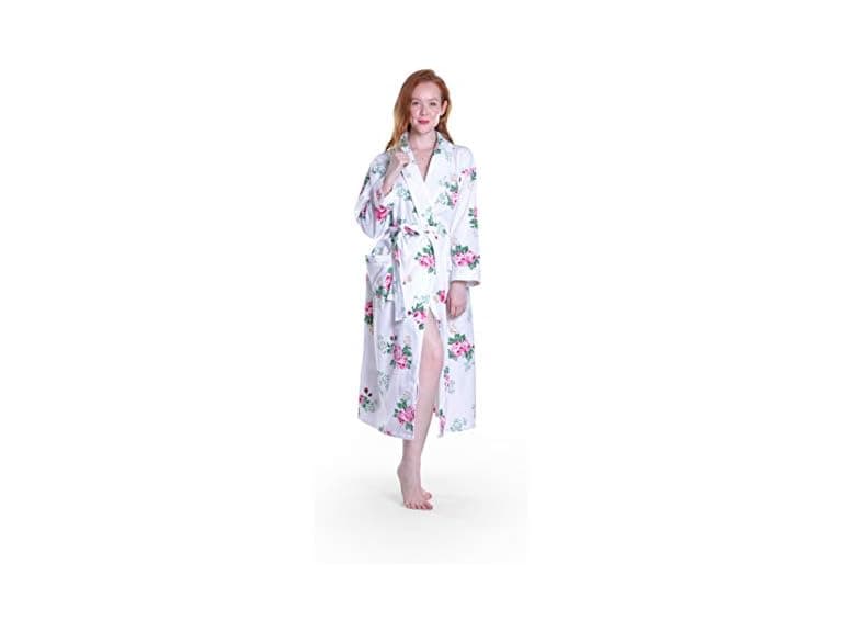 LA Cera Women (M) 100% Soft Cotton Flannel Robe - Image 1