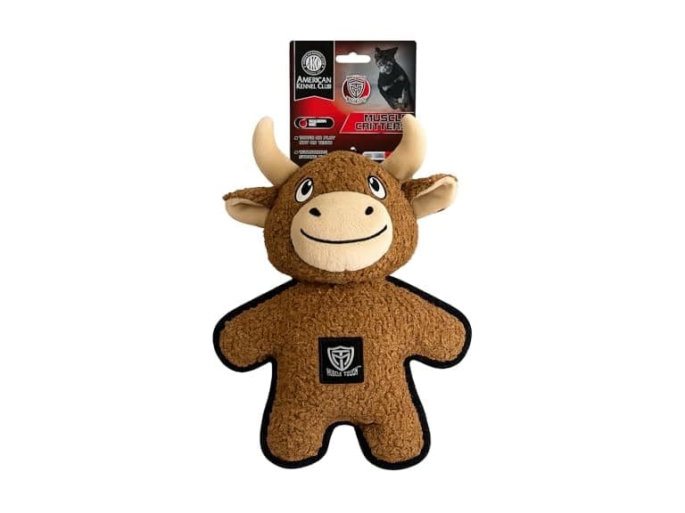 American Kennel Club Plush Dog Toy with Squeaker, Bull - Image 1
