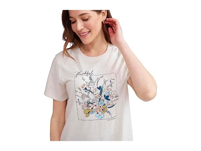 Vera Bradley Women T-shirt Sunlit Garden Sage - Image 1