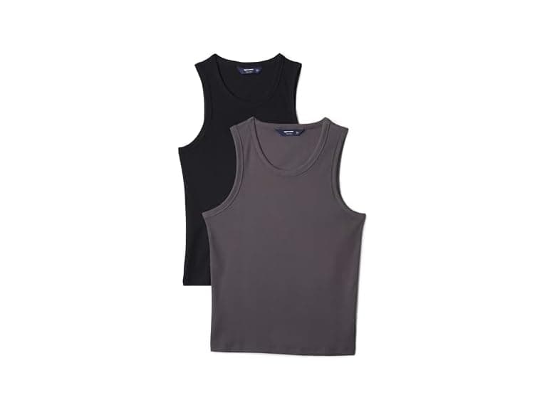 Amazon Essentials Men 2-Pack Slim-Fit Ribbed Tank - Image 1