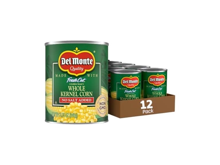 12PK Del Monte Whole Kernel Gold Corn No Salt Added - Image 1