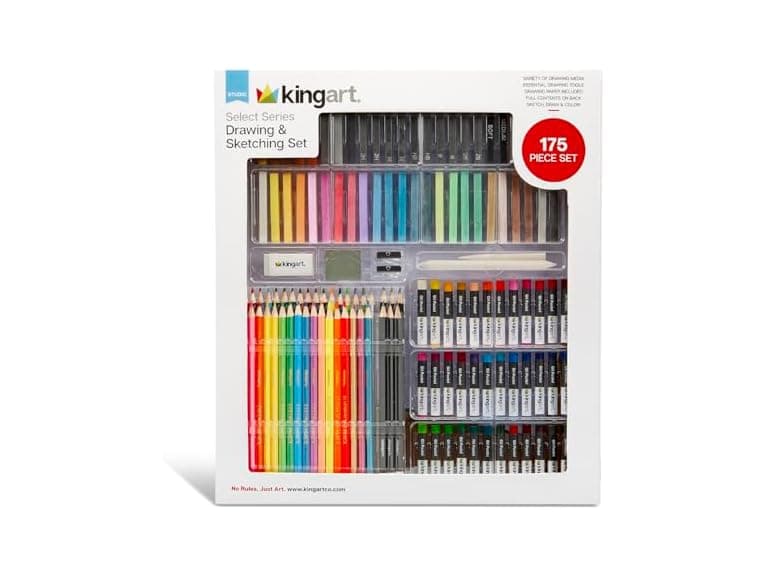 KINGART Select Series Drawing & Sketching Set, 175 pc - Image 1