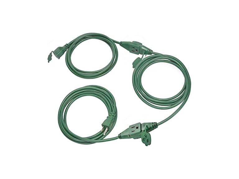 Clear Power 25 ft Outdoor Ext Cord w/3 Outlets - Image 1