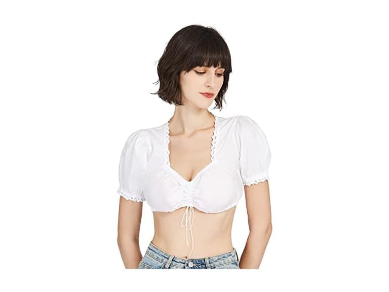 FreeNFond Women's (M) Oktoberfest Blouse Dirndl - Image 1