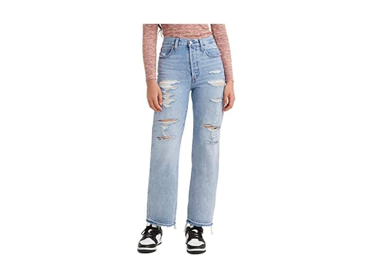 Levis Womens Ribcage Straight Ankle Jeans (24) - Image 1
