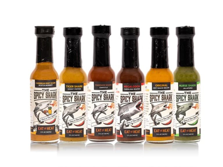 (6 Pack)The Spicy Shark Hot Sauce - Image 1
