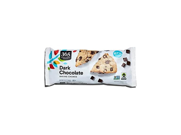365 WFM Dark Choc Baking Chunks 12oz - Image 1