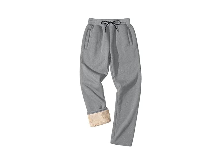 Faskunoie Men (36) Sherpa Lined Pants Fleece - Image 1
