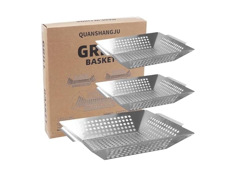 QUANSHANGJU Vegetable Grill Basket for Outdoor Grill - Image 1