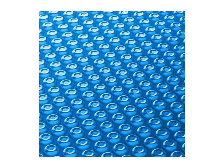 Real Relax Durable 12-mil Solar Pool Cover for Inground & Above Ground Pools, Heavy-Duty Heat Retaining Bubble Blanket for Irregularly Shaped Pool, Blue (12×24FT) (Open Box)