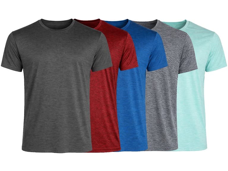 5Pk Mens S/S Moisture Wicking Tee - Image 1