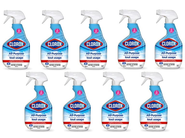 Clorox 9Pk All Purpose Disinfecting Cleaner Spray - Image 1